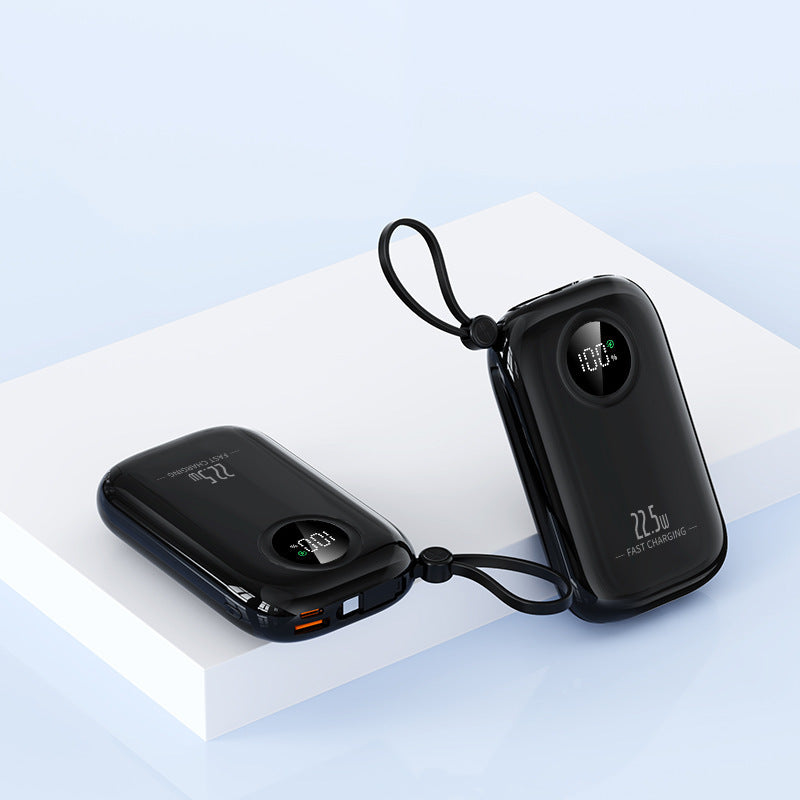Ultra-compact power bank with digital charging indicator and fast charging function Bowlift