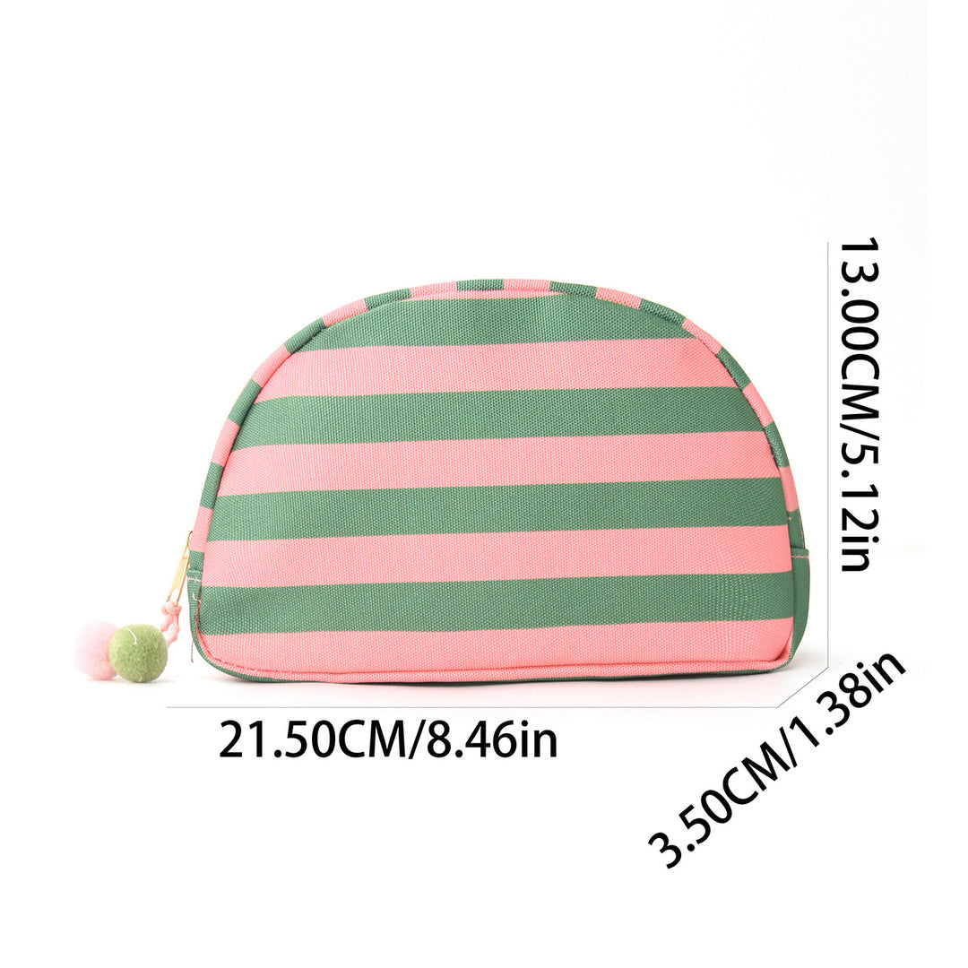 Cosmetic organizer with stylish striped pattern Bowlift