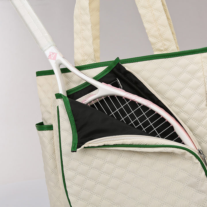 Multi-Pocket Quilted Tote Bag Bowlift