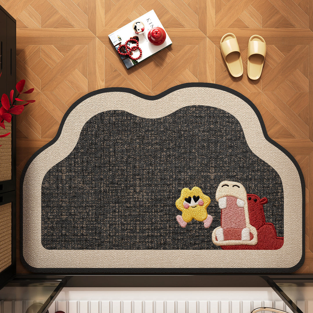 Cute Pet-Themed Bath Mat Bowlift