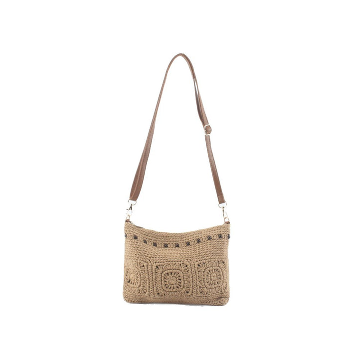 Crochet shoulder bag with stylish accents Bowlift