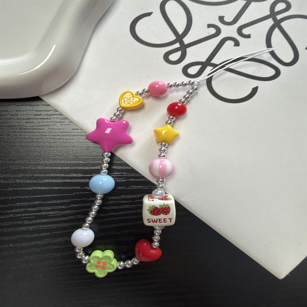 Beaded Charm Eyewear Chain Holder Bowlift