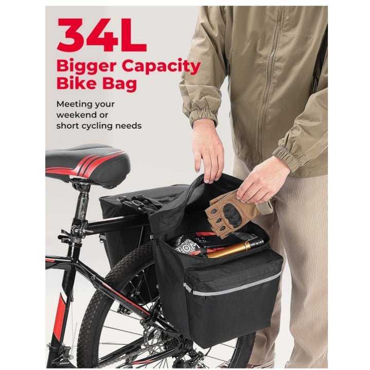 Bicycle bag with multiple attachment and insulated inner pocket Bowlift