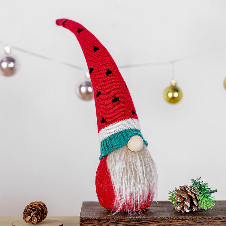 Decorative Plush Strawberry Gnome Figurine Bowlift