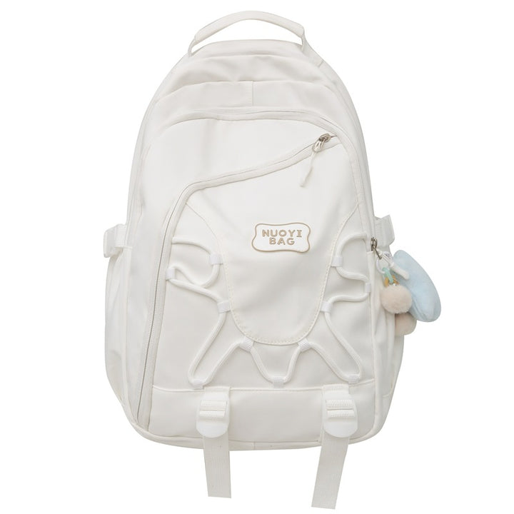 Playful Character Embroidered Backpack Bowlift