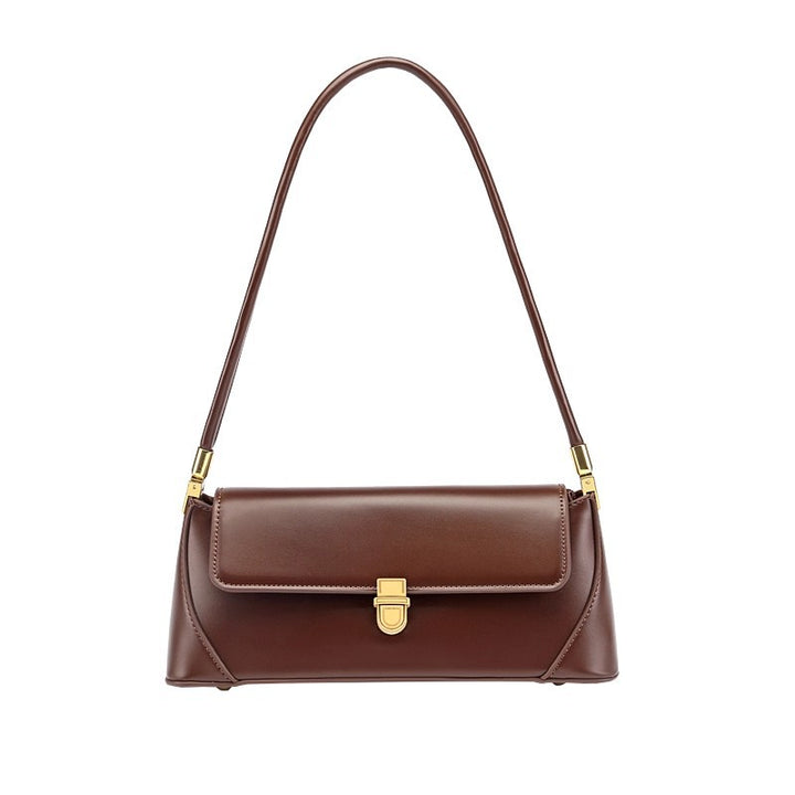 Structured Leather Handbag Bowlift