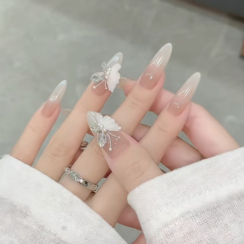 Decorative Glittery Press-On Nail Tips Bowlift