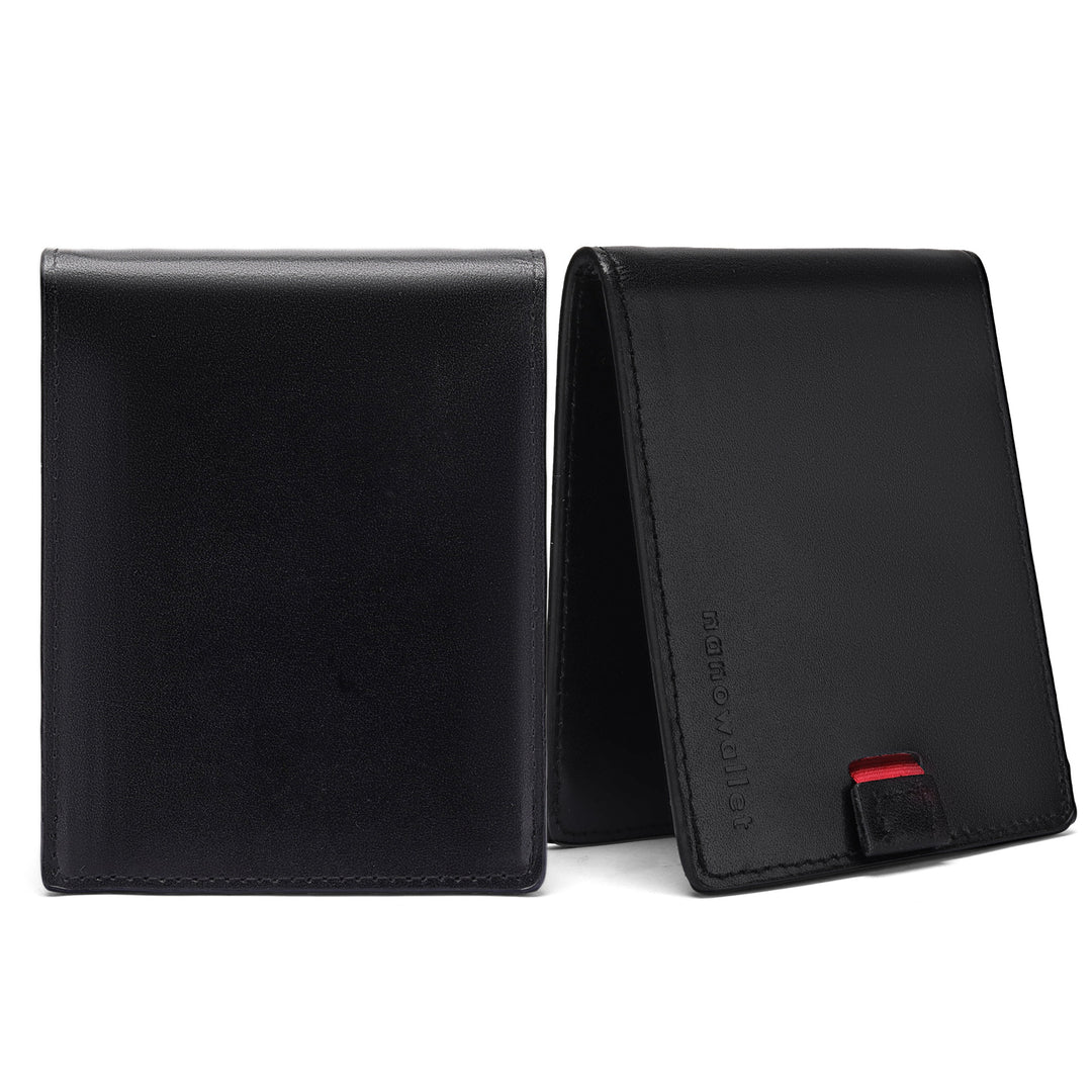 RFID-Blocking Leather Money Clip Wallet Bowlift