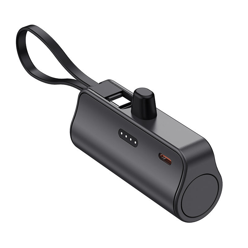 Portable power bank with integrated charging cable and compact design Bowlift