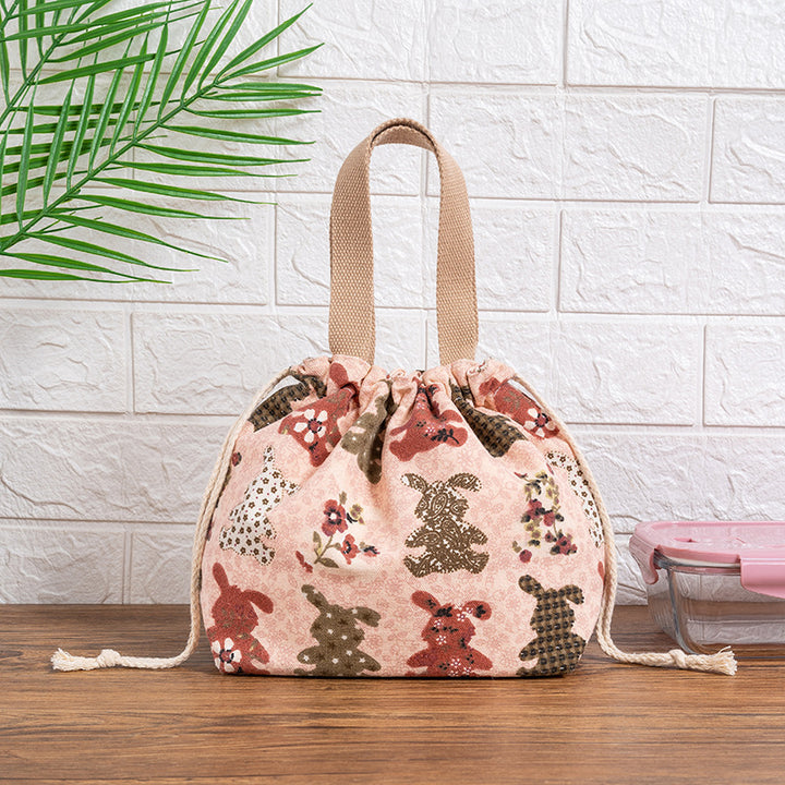 Drawstring Cat-Themed Storage Bag Bowlift
