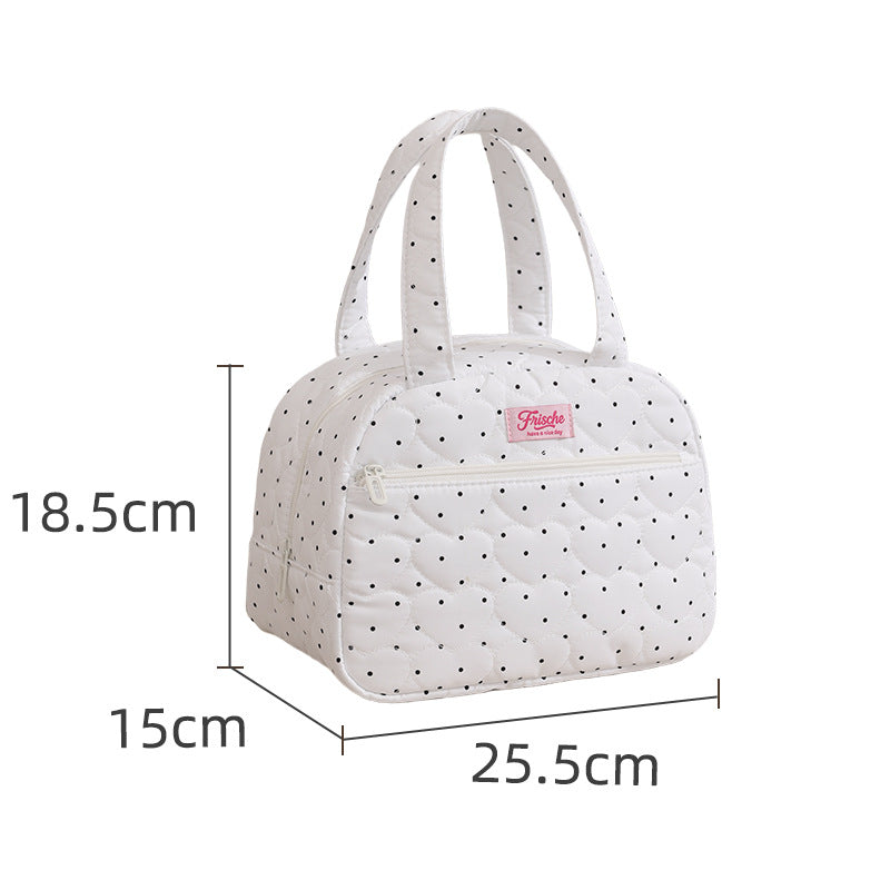 Quilted Floral Lunch Tote Bowlift
