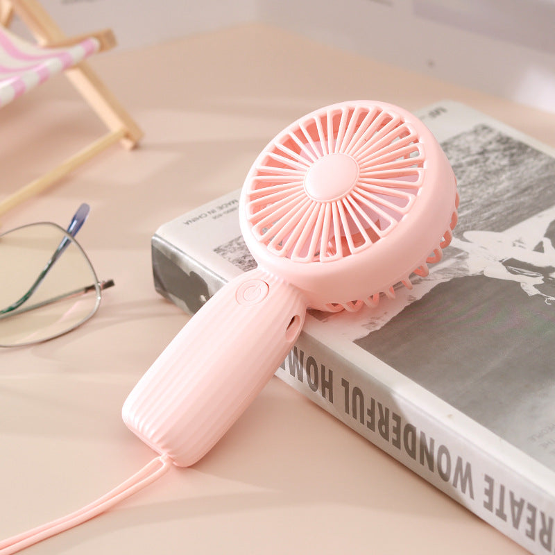 Women Portable USB Mini Fan with Ergonomic Handle Bowlift