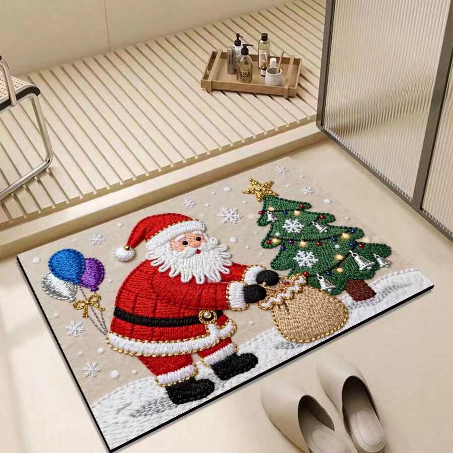 Christmas-Themed Entrance Mat Bowlift