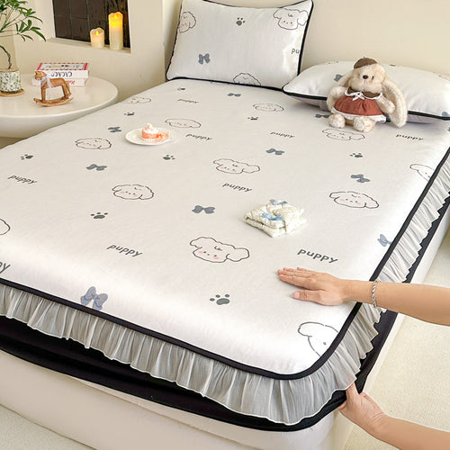 Decorative Floral Mattress Protector