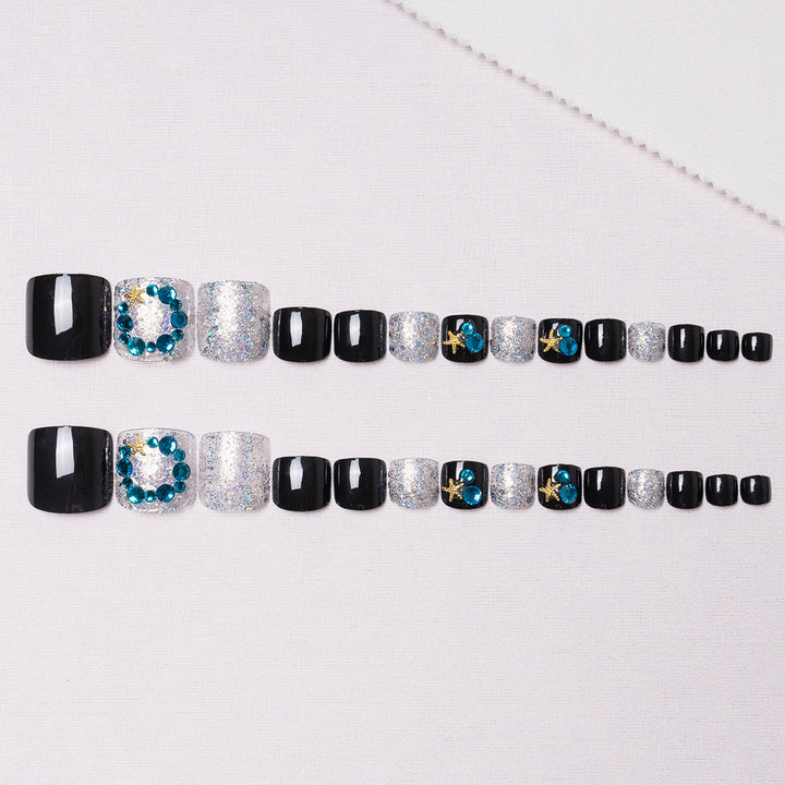 Elegant Decorative Pedicure Nail Art