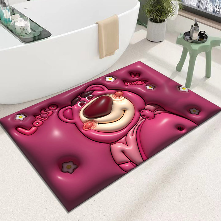 Cute Cartoon Cat Shape Bath Mat Bowlift