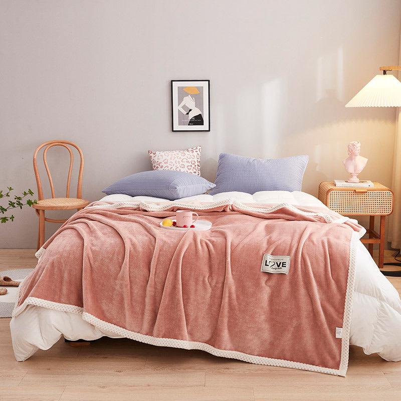 Women soft plush blanket with playful design Bowlift
