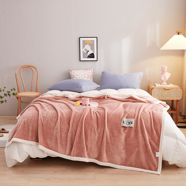Women soft plush blanket with playful design Bowlift