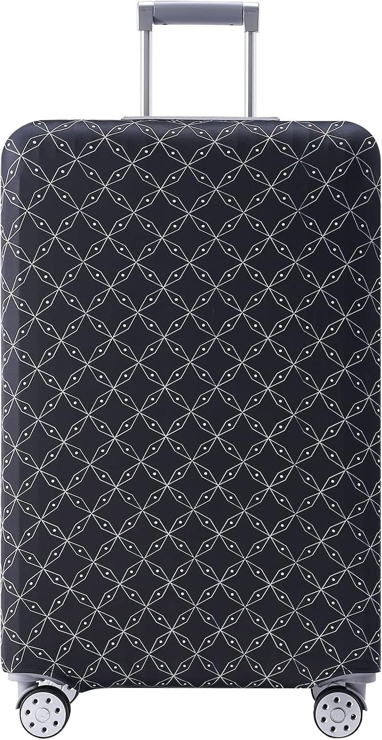 Unisex non-elastic suitcase cover with Paris motif and water-repellent stretch fabric for trolley Bowlift