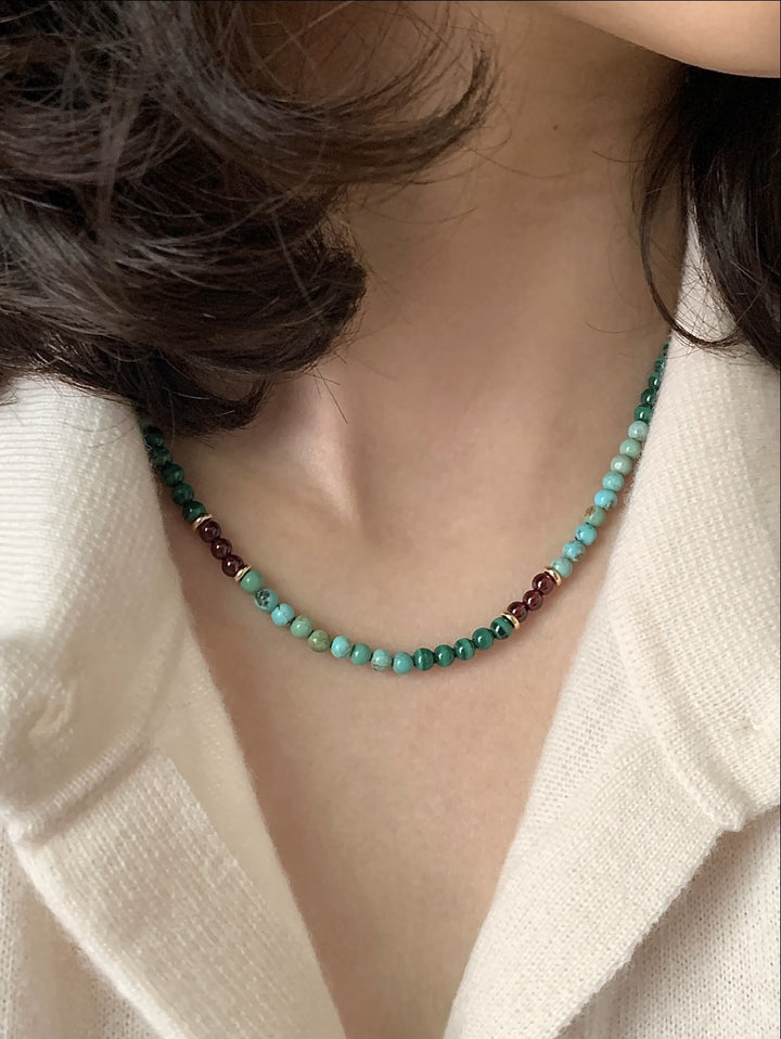Natural Beaded Necklace Bowlift