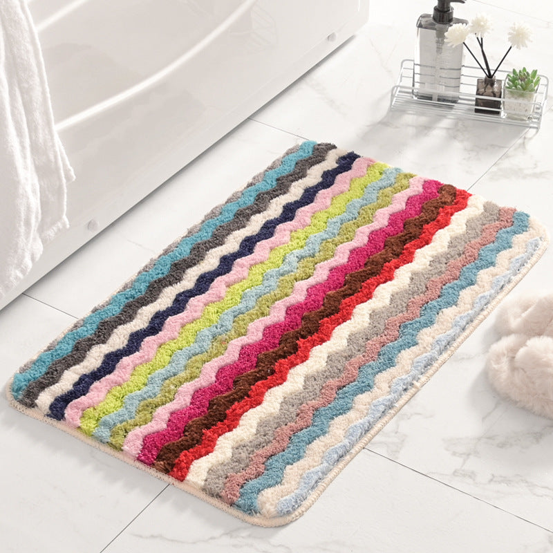 Fringed Chevron Bath Mat Bowlift