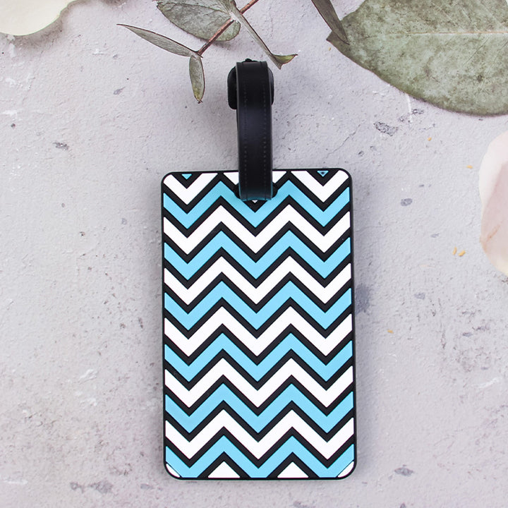 Stylish Chevron Pattern Luggage Tag Bowlift