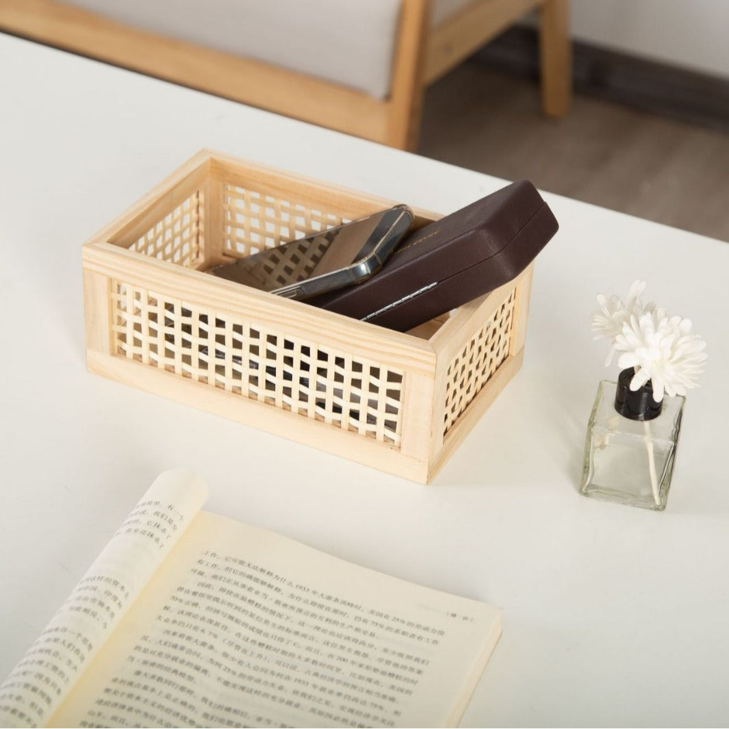 Decorative Woven Storage Caddy Bowlift