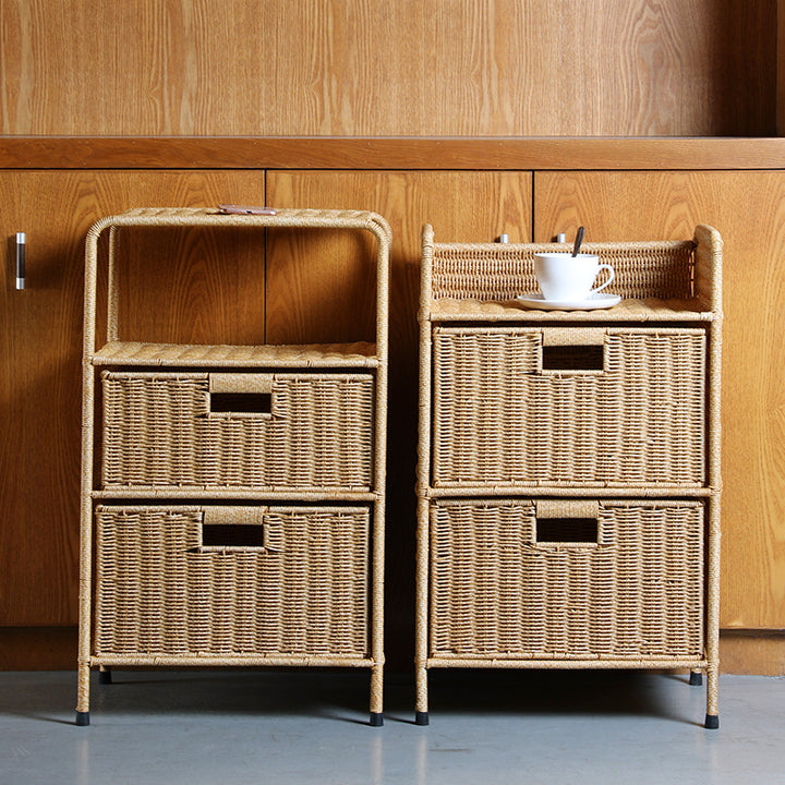 Multi-Tiered Woven Storage Unit Bowlift