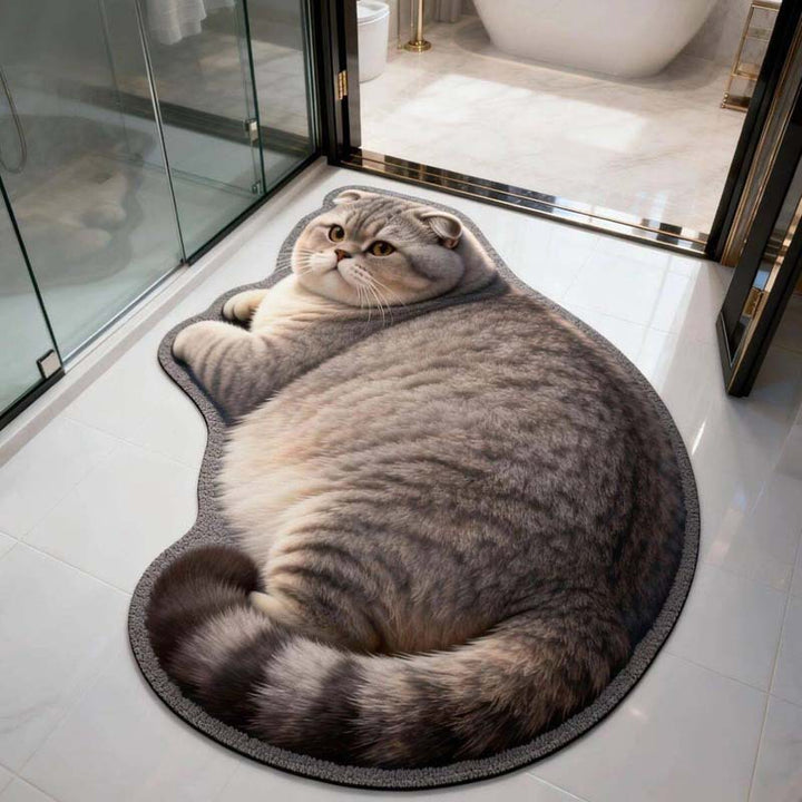 Cat Shaped  Bath Mat