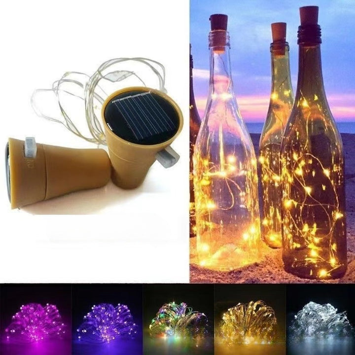 LED Bottle Stopper Fairy String Lights With Waterproof Battery Cap And Flexible Copper Wire Bowlift