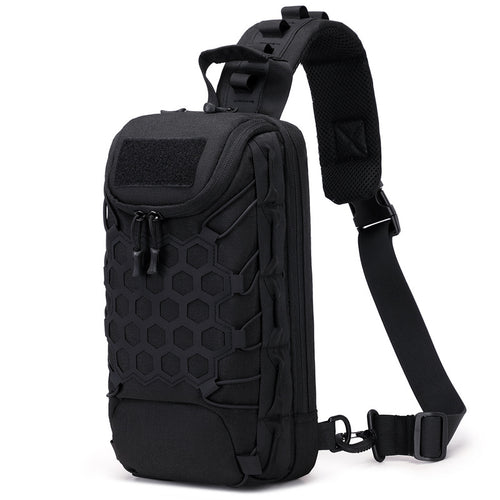 Compact Military-Inspired Sling Backpack Bowlift