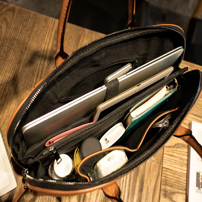 Elegant Handbag with Fashionable Scarf Bowlift