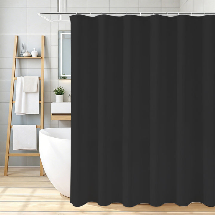 Waterproof Fabric Shower Curtain Bowlift