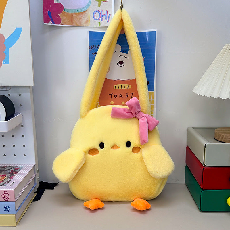 Cozy plush handbag in chicken design Bowlift