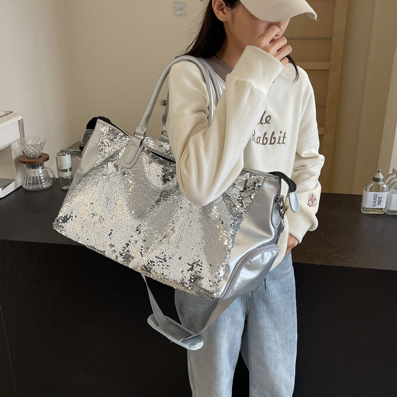 Sequin Weekend Tote Bag Bowlift