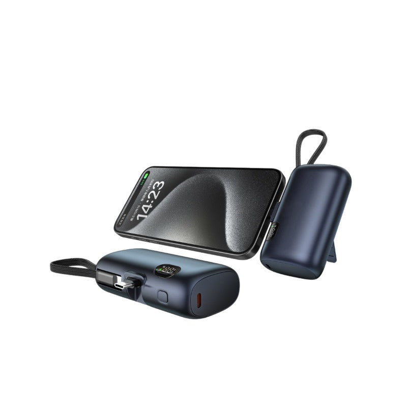 Portable power bank with digital power display and multifunction cable Bowlift