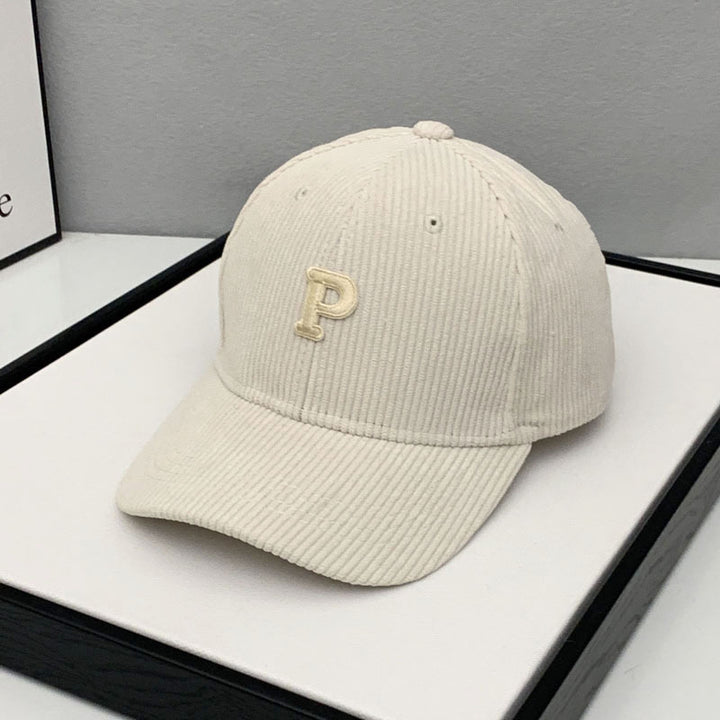 Women's Corduroy Adjustable Baseball Cap Bowlift