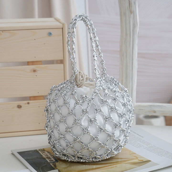 Net shopping bag with braided design Bowlift