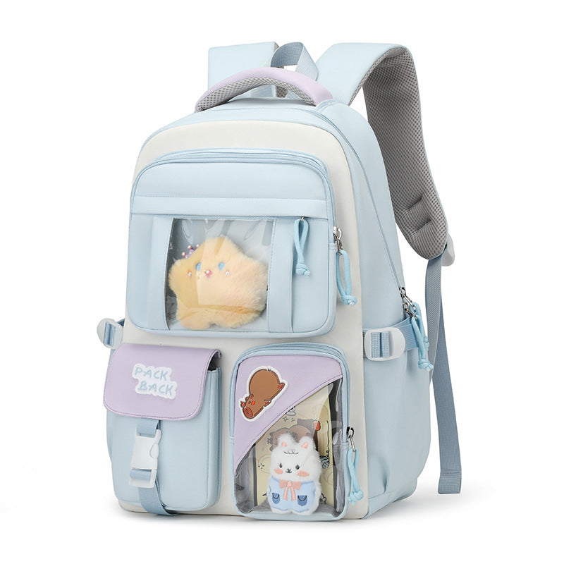 Playful backpack with transparent compartments Bowlift