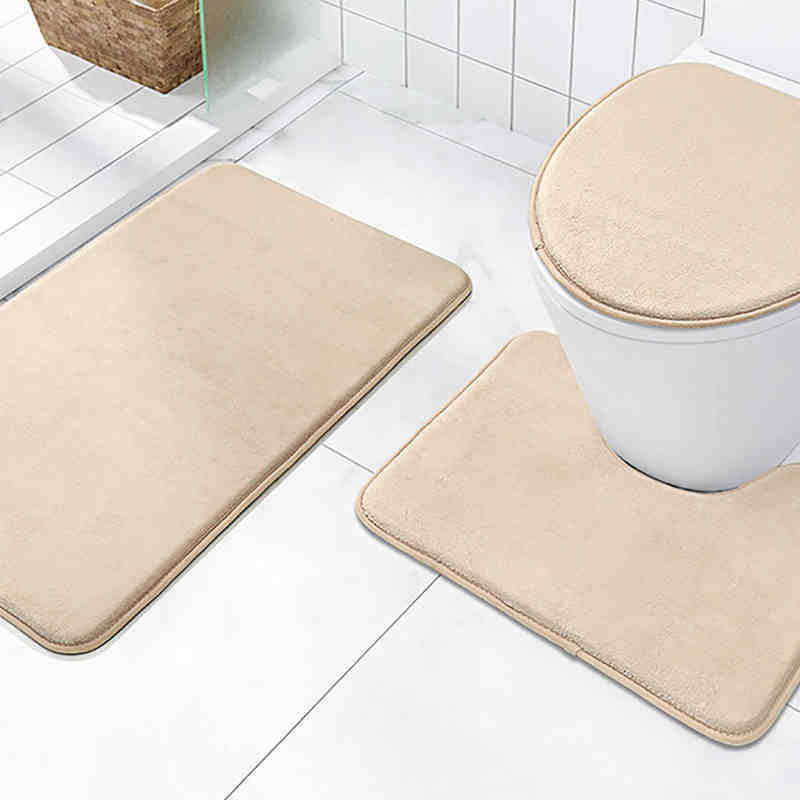 Plush 2-Piece Bathroom Mat Set