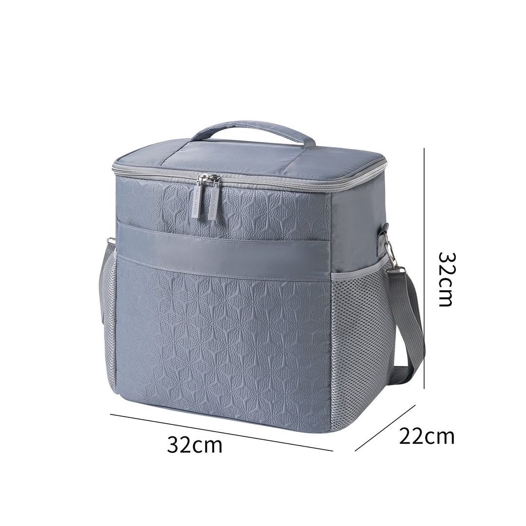 Insulated Cooler Bag With Integrated Compartments Bowlift