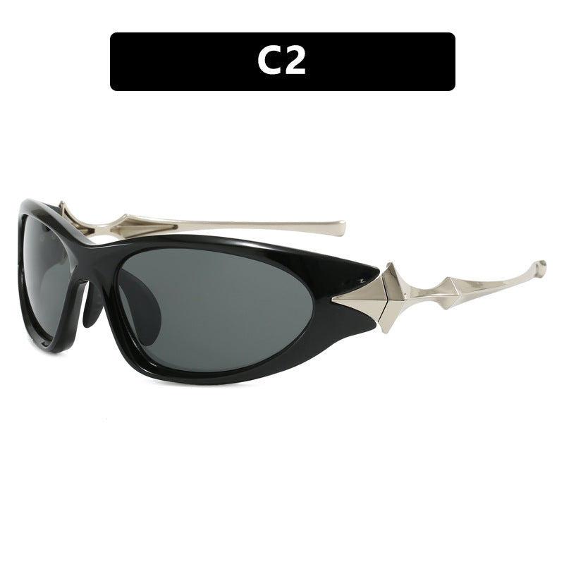 Women's futuristic sports sunglasses with ergonomic design Bowlift