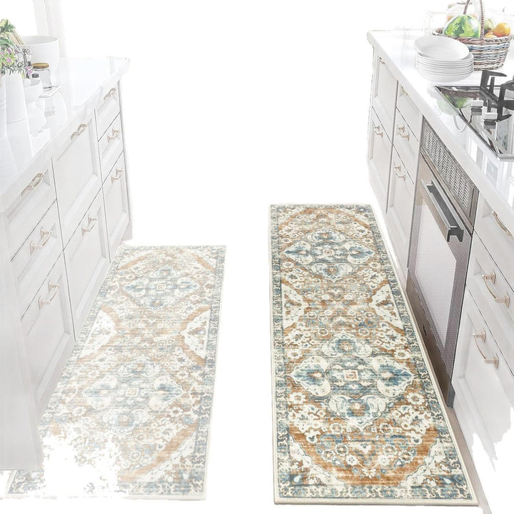 Luxurious Vintage-Inspired Kitchen Runner Mat Bowlift