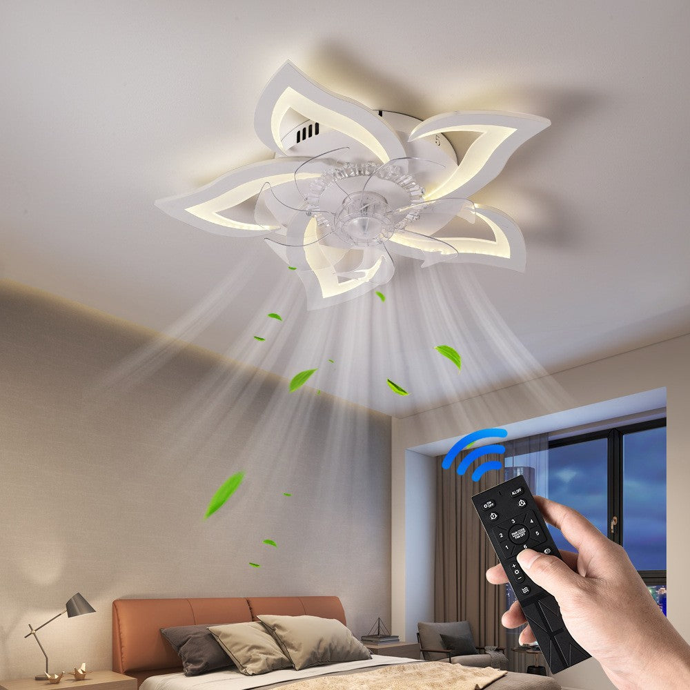 Remote-Controlled Flower Ceiling Fan