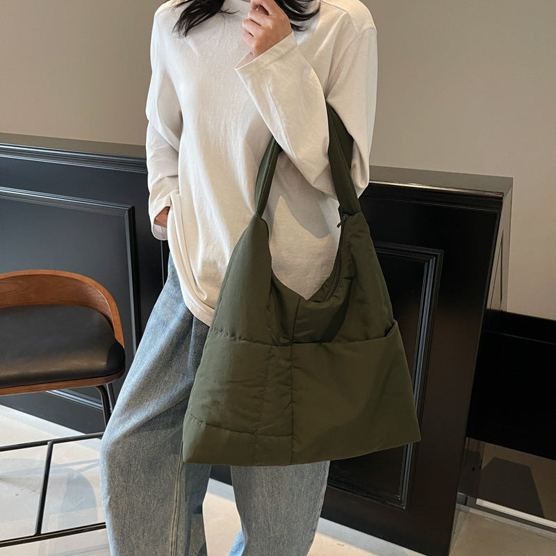 Cozy Quilted Shoulder Bag Bowlift
