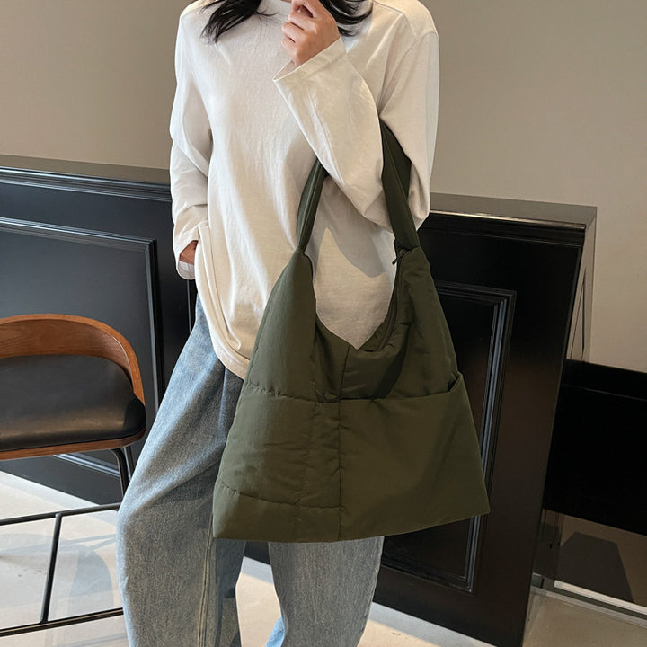 Cozy Quilted Shoulder Bag Bowlift