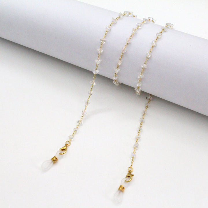 Artistic Gemstone Eyewear Chain Bowlift