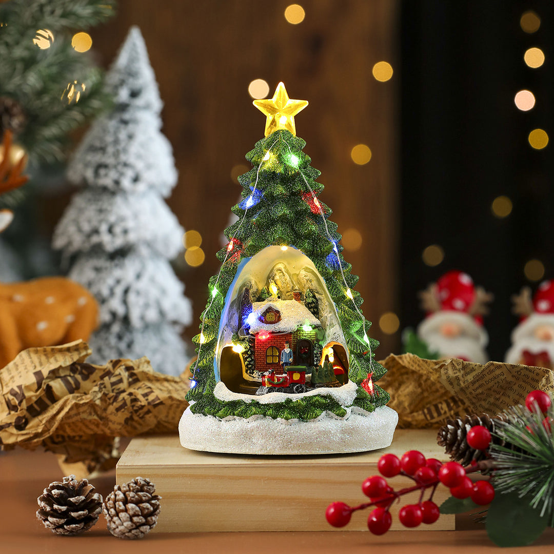 LED Illuminated Snowman Figurine Bowlift