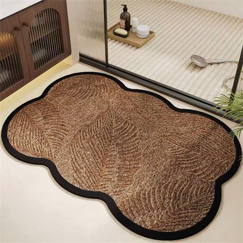 Decorative Herringbone Bath Mat