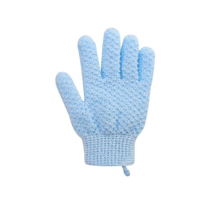 Exfoliating Shower Gloves with Soft Textured Scrub Fabric and Stretchy Elastic Cuff Bowlift
